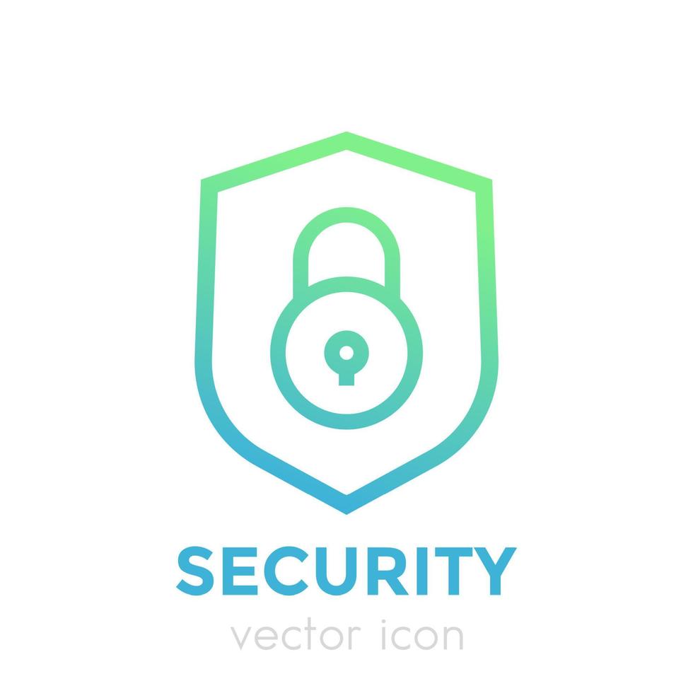 shield icon, security concept vector