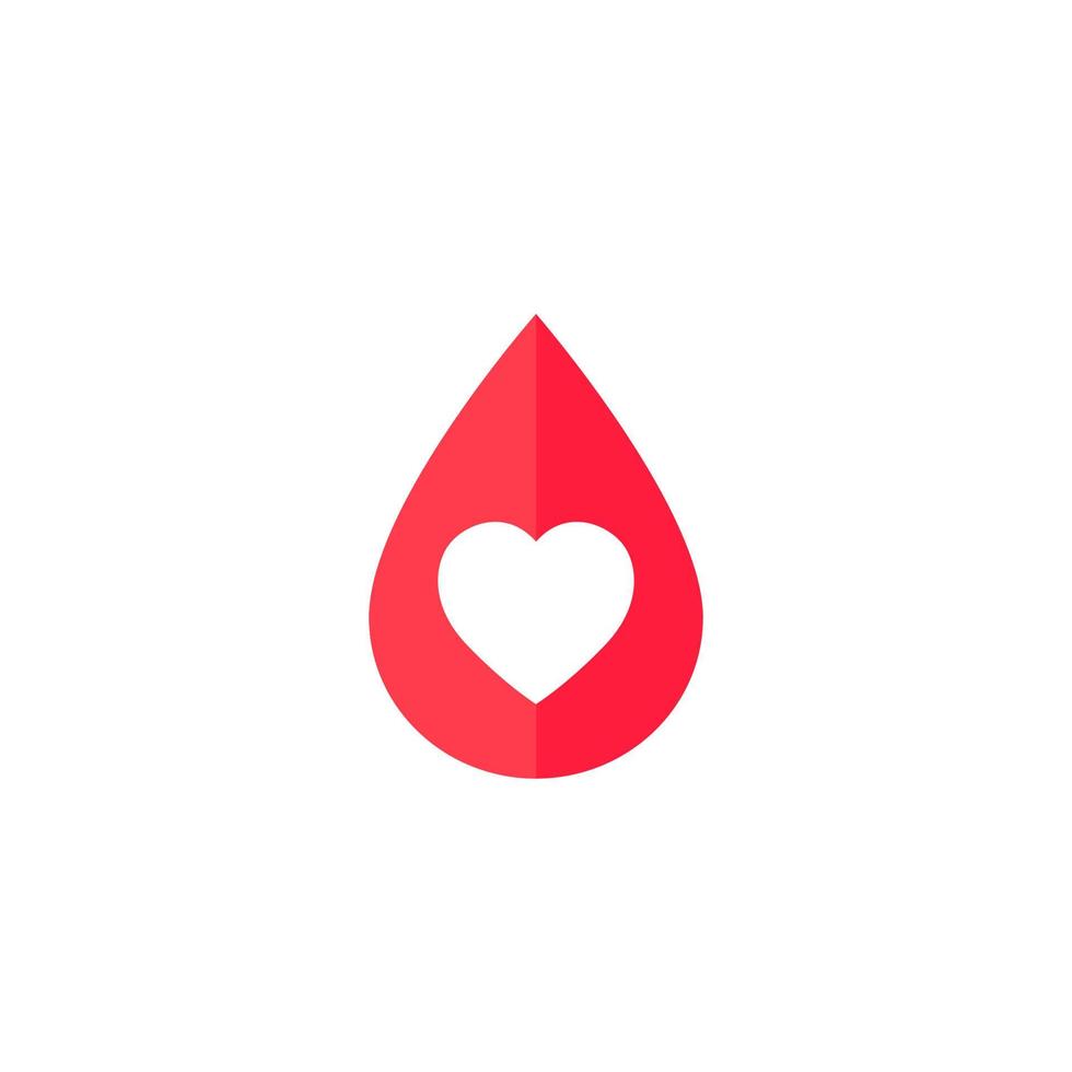 blood donation icon with heart 4806232 Vector Art at Vecteezy