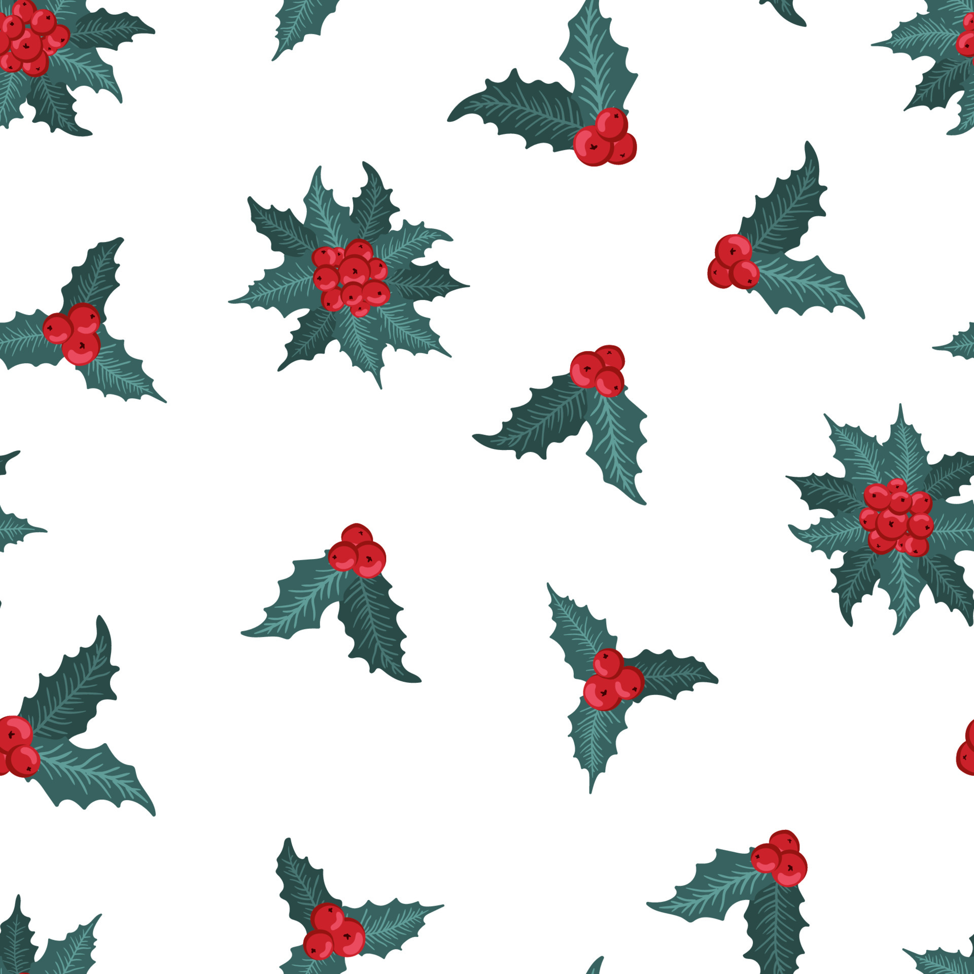 Mistletoe Pattern Vector Art, Icons, and Graphics for Free Download