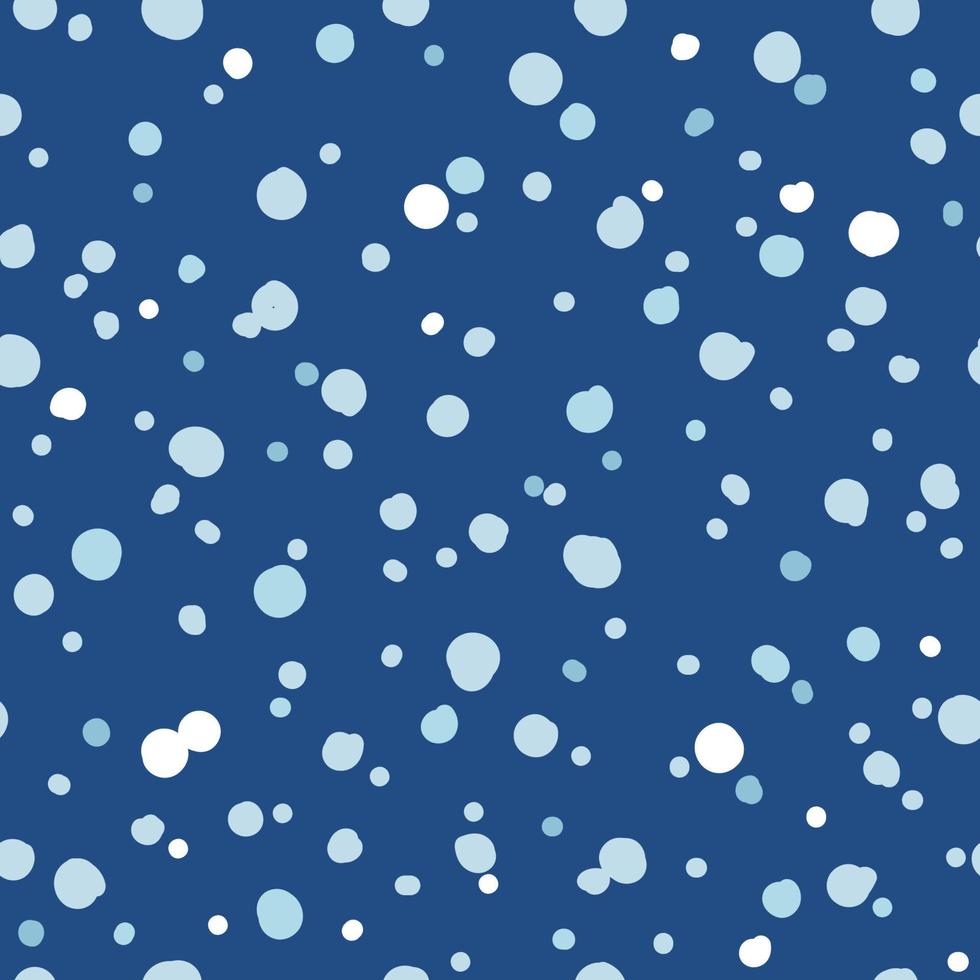 Trendy vector seamless pattern. Cool snow, snowfall abstract design. For fashion fabrics, kids clothes, home decor, quilting, T-shirts, cards and templates, scrapbooking etc. Winter, Christmas concept