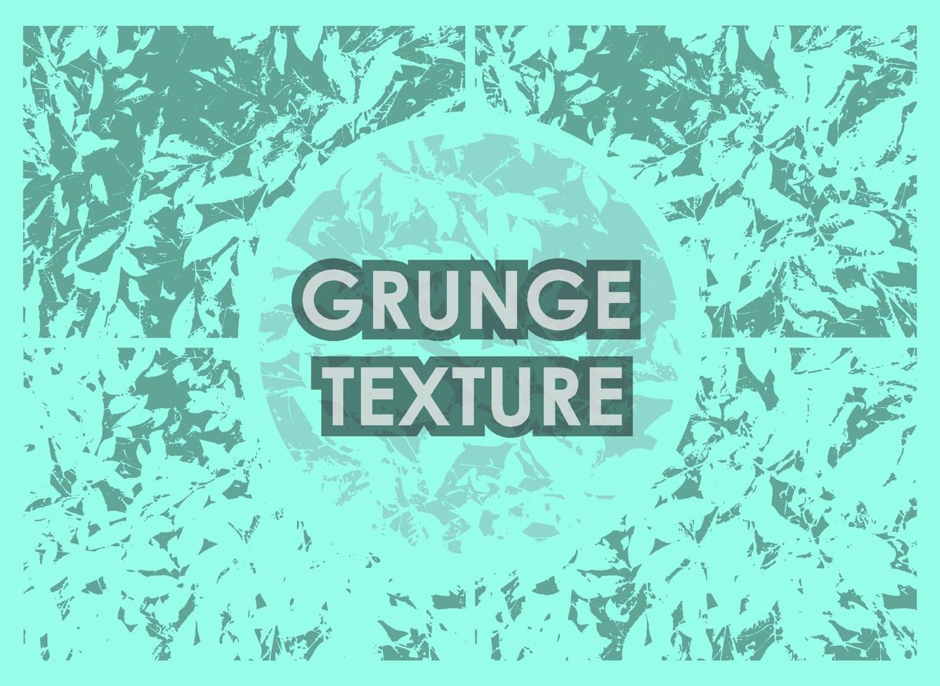 conjunto de texturas grunge de árbol de hoja con diferente número de manchas sobre fondo transparente. textura de fondo de cartel antiguo. vector