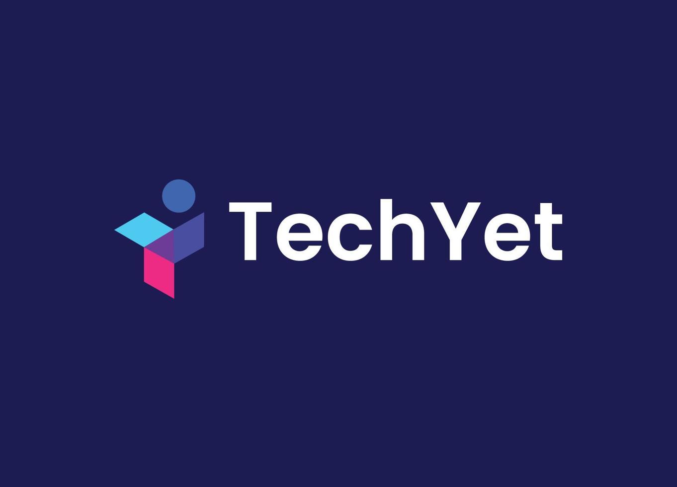 vector gratis de logotipo de tecnología abstracta techyet