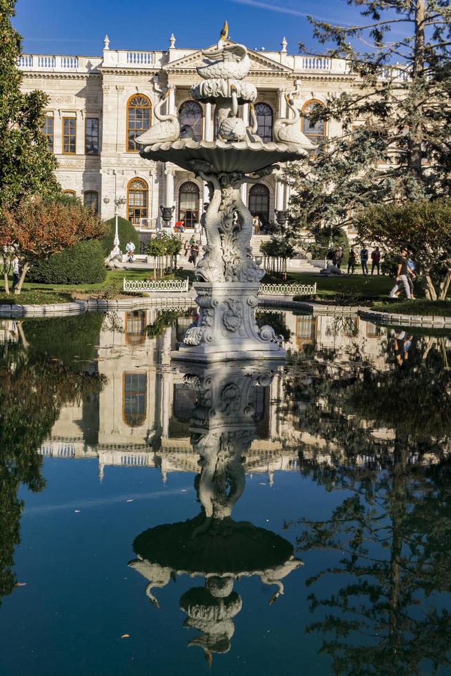 Estambul, Turquía, 2019 - Palacio Dolmabahce en Estambul, Turquía. palacio fue construido en 1856 y sirvió como el principal centro administrativo del imperio otomano hasta 1922 foto