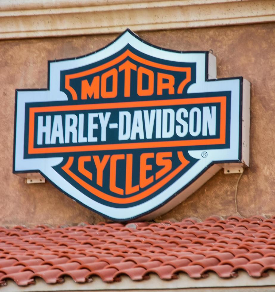 cabo san lucas, méxico, 2014 - detalle de la tienda harley davidson en cabo san lucas, méxico. es un fabricante de motocicletas estadounidense, fundado en 1903 foto