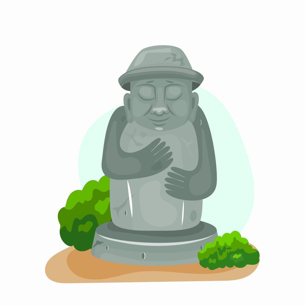 Jeju dol hareubang vector icon