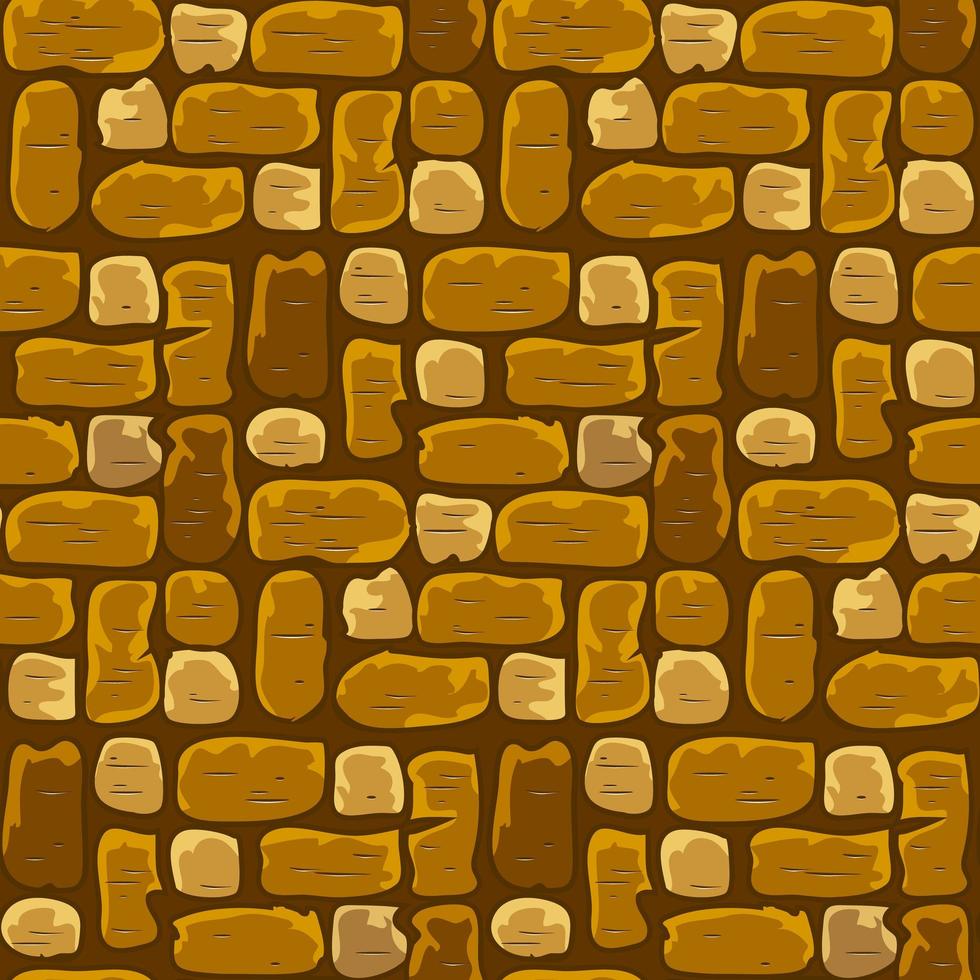 Seamless pattern of multi-colored brick wall. Vector illustration.