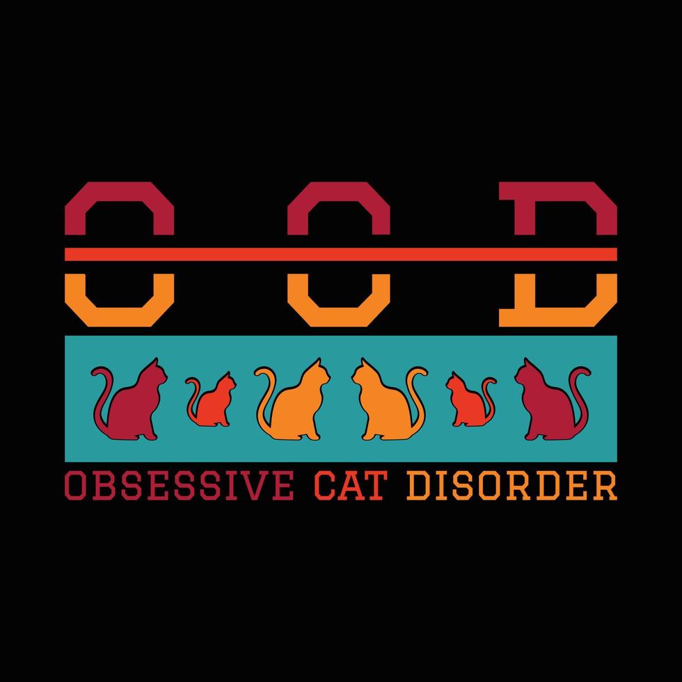 Cat T Shirt Design vector