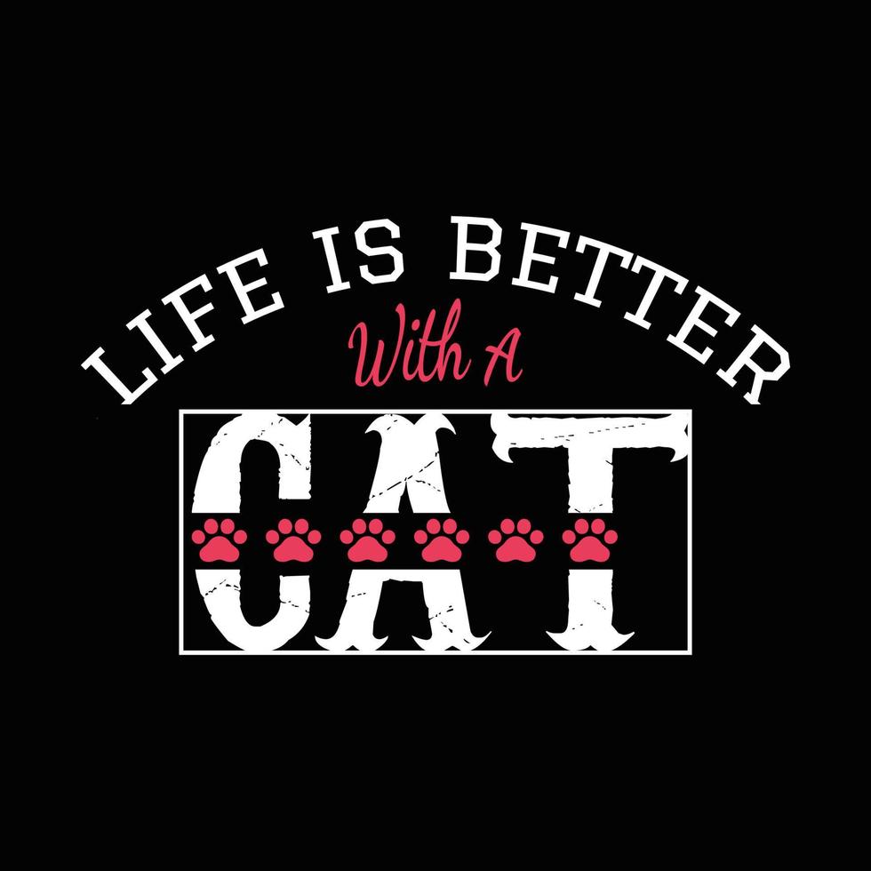 Cat T Shirt Design vector