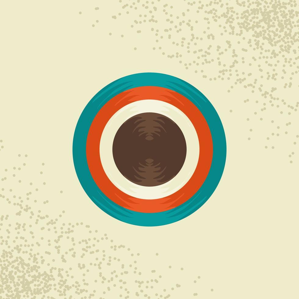 Retro gramophone disk phonograph vector