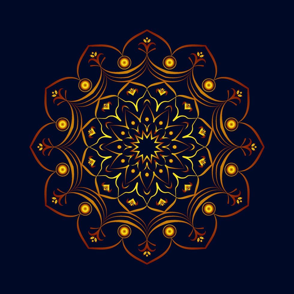 luxury mandala design in gold color. Decorative mandala design for print, poster, cover, brochure, flyer, banner. vector