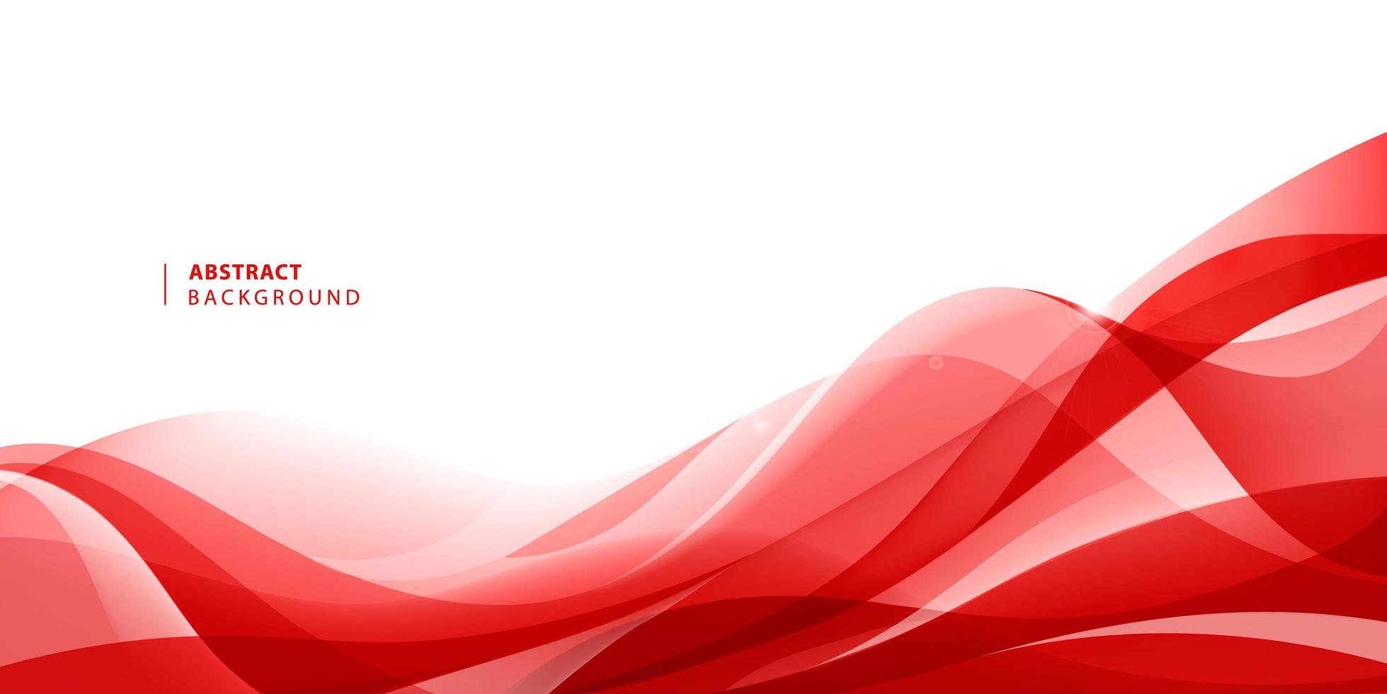 Vector abstract red wavy background. Curve flow motion. 4809911 Vector
