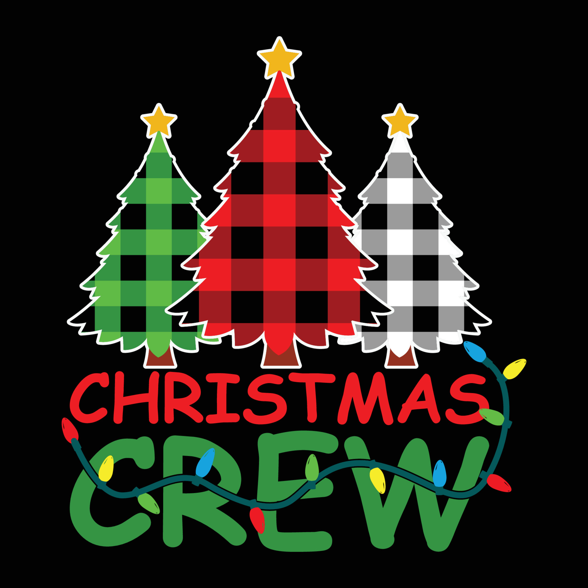 Awesome Christmas Crew t shirt design Christmas Crew Typography design