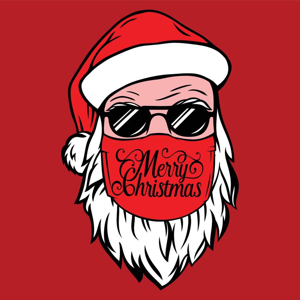 Merry Quarantine Christmas 2020 T shirt design Merry Christmas T shirt design vector