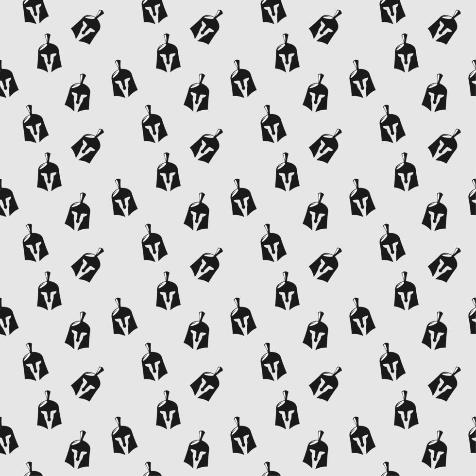 Seamless pattern of knight helmet illustration vector