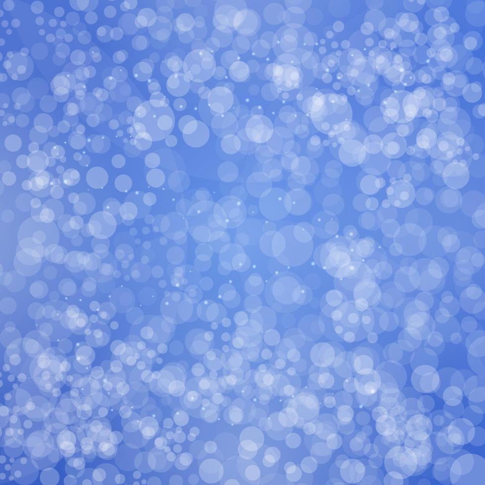 Blue bokeh bubblies background. vector