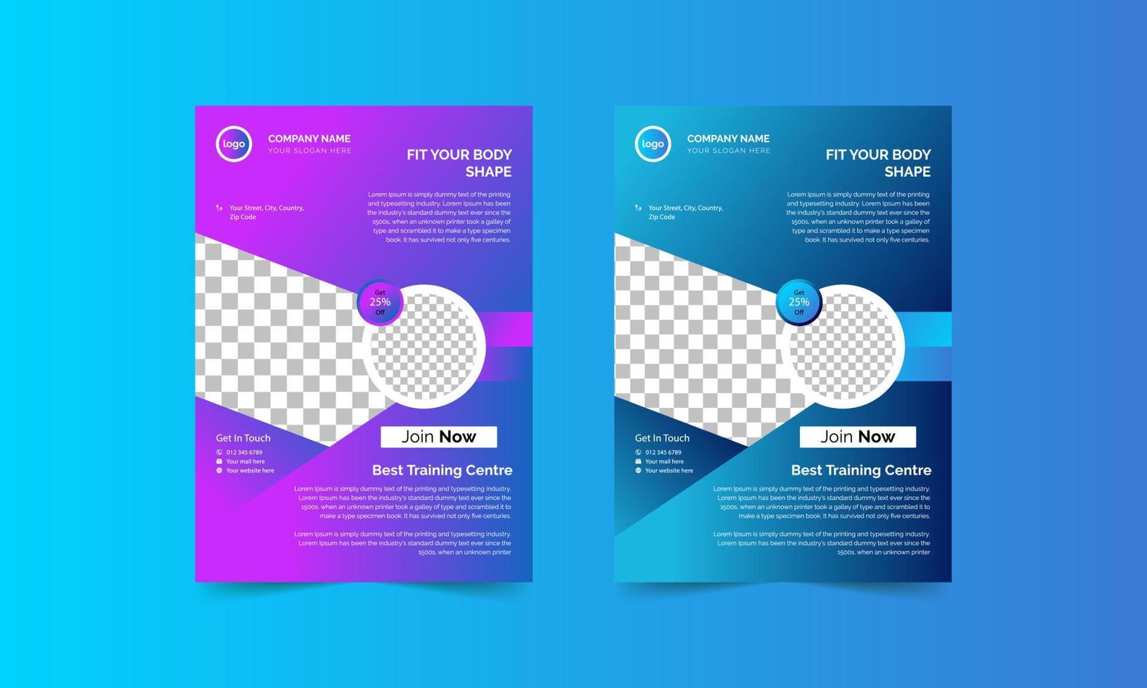 Creative and Custom Corporate Business Flyer vector