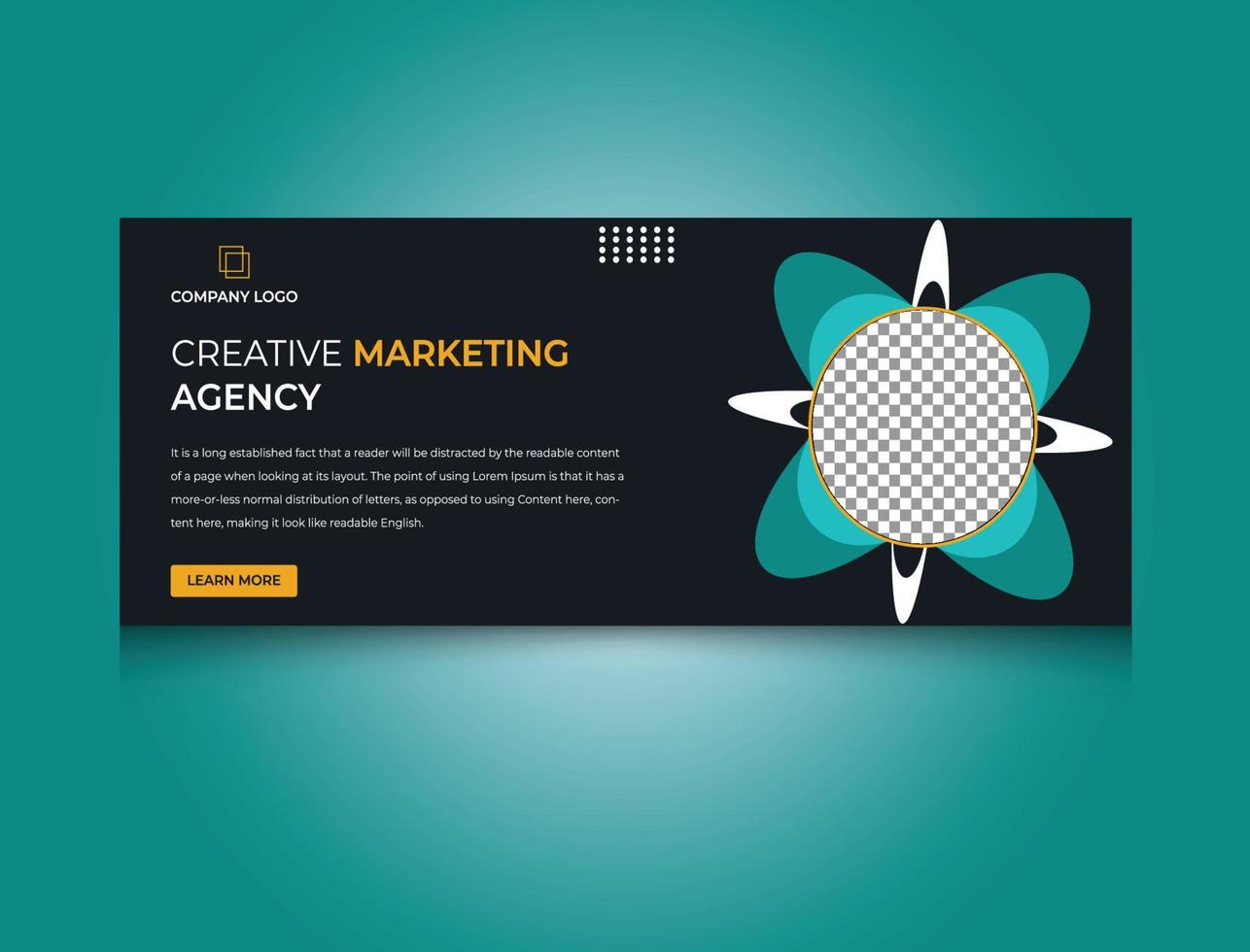 Creative Marketing Agency Web Banner Design Free Vector