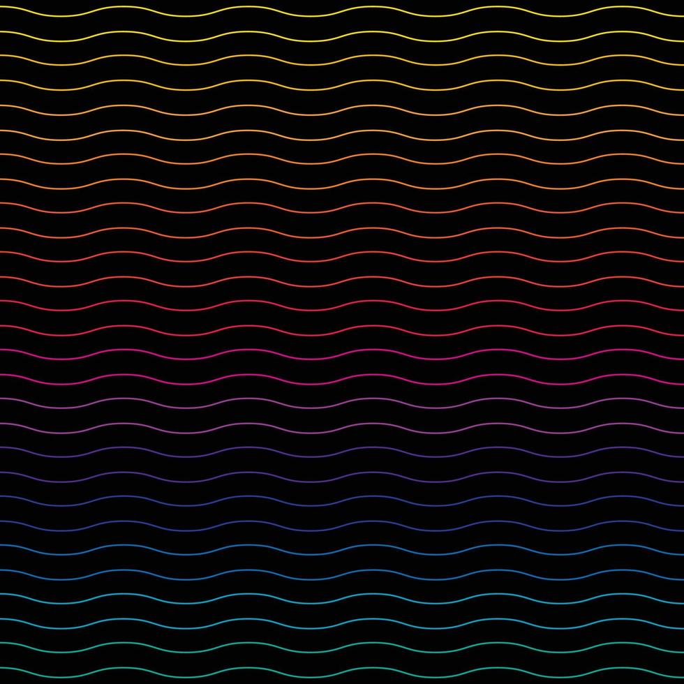 Colorful layered sea waves background vector