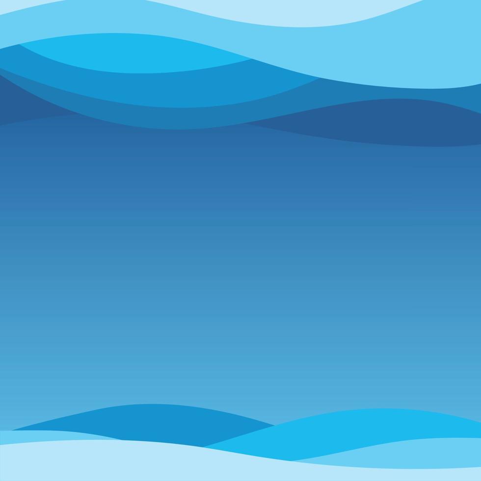 banner de fondo de vector de olas de mar en capas