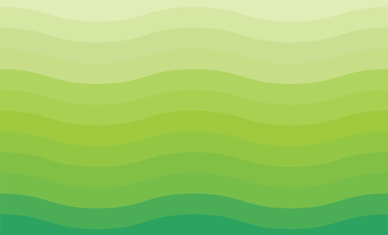 Green wave background vector background