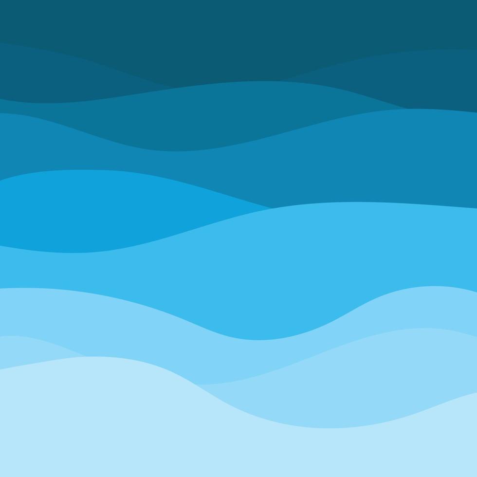 Blue wave abstract lines curve background vector