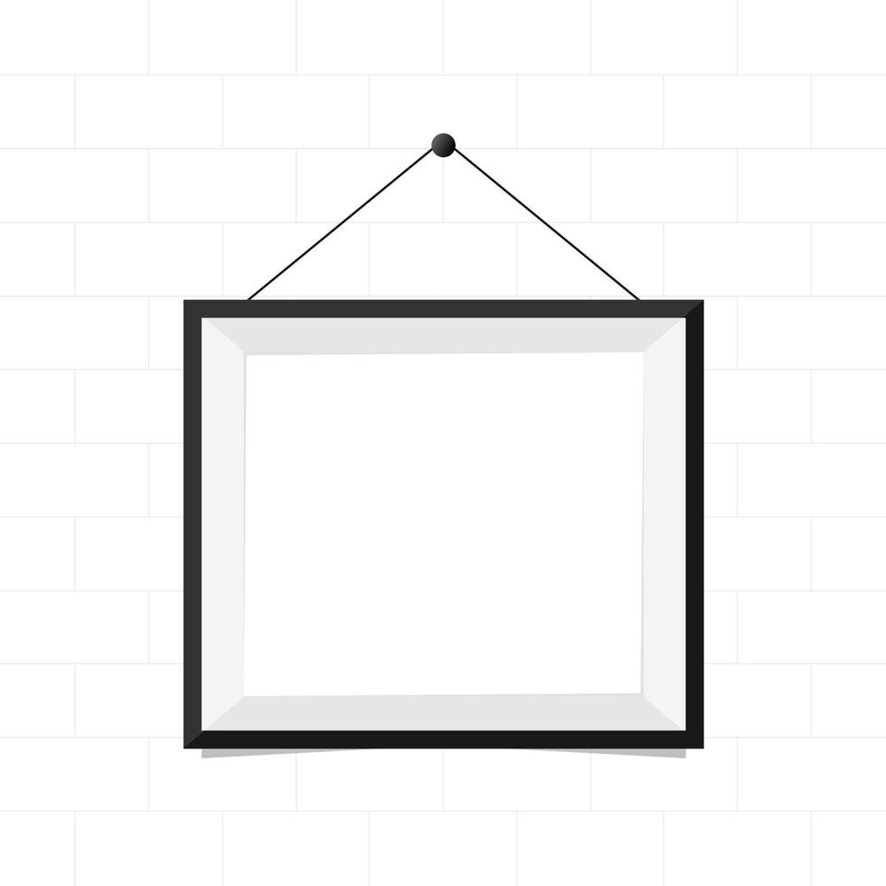 Frame design with wall background vector