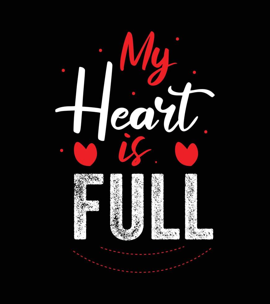 my heart is full vector