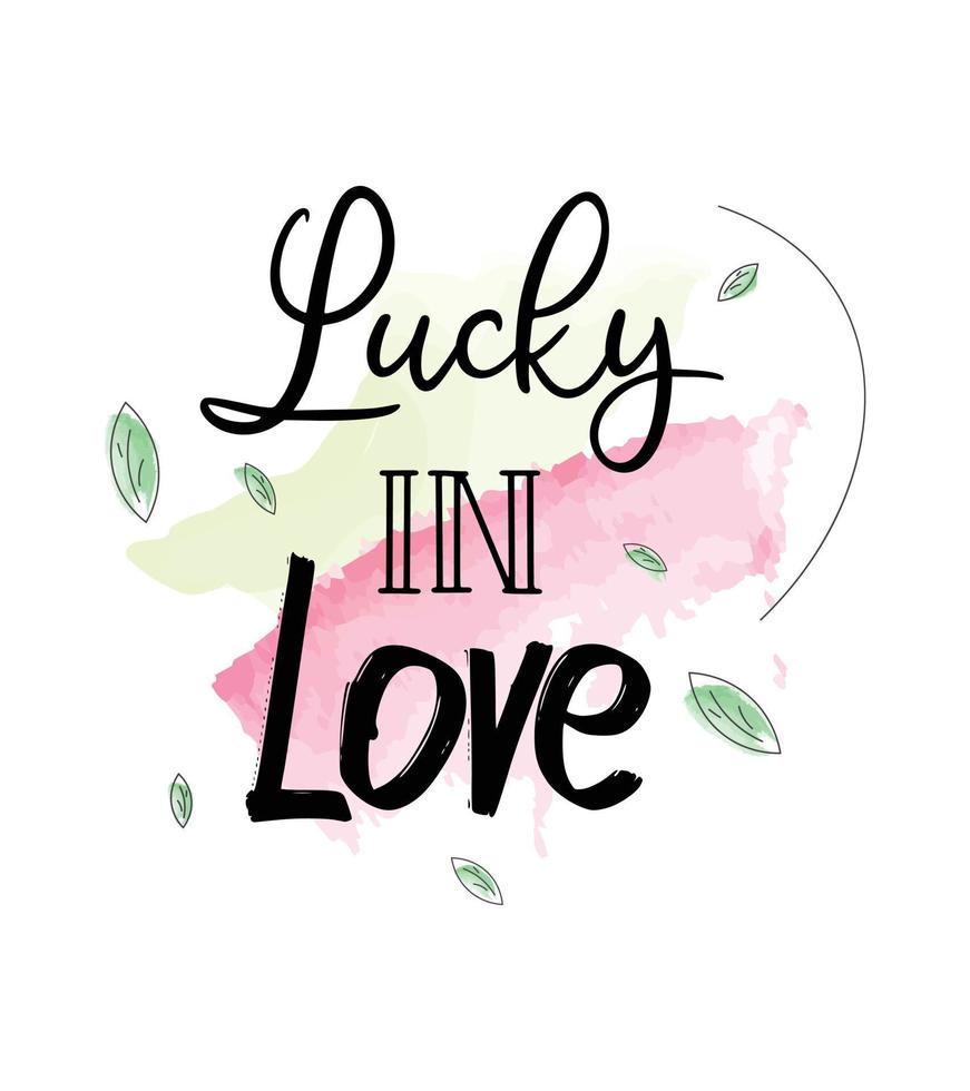 lucky in love vector