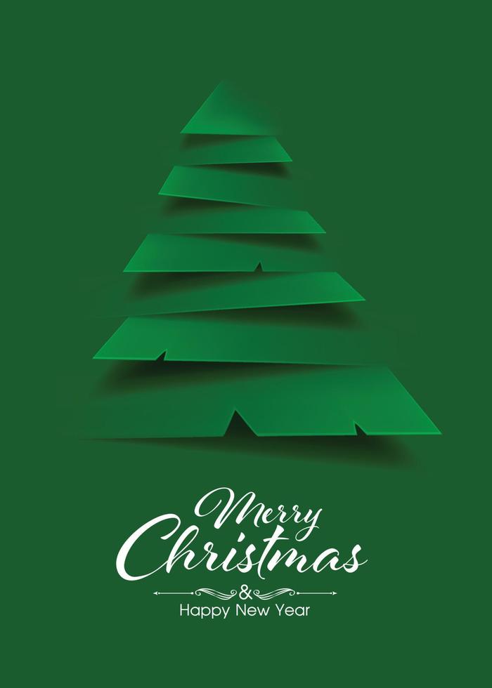 Christmas tree abstract modern background illustration vector. vector