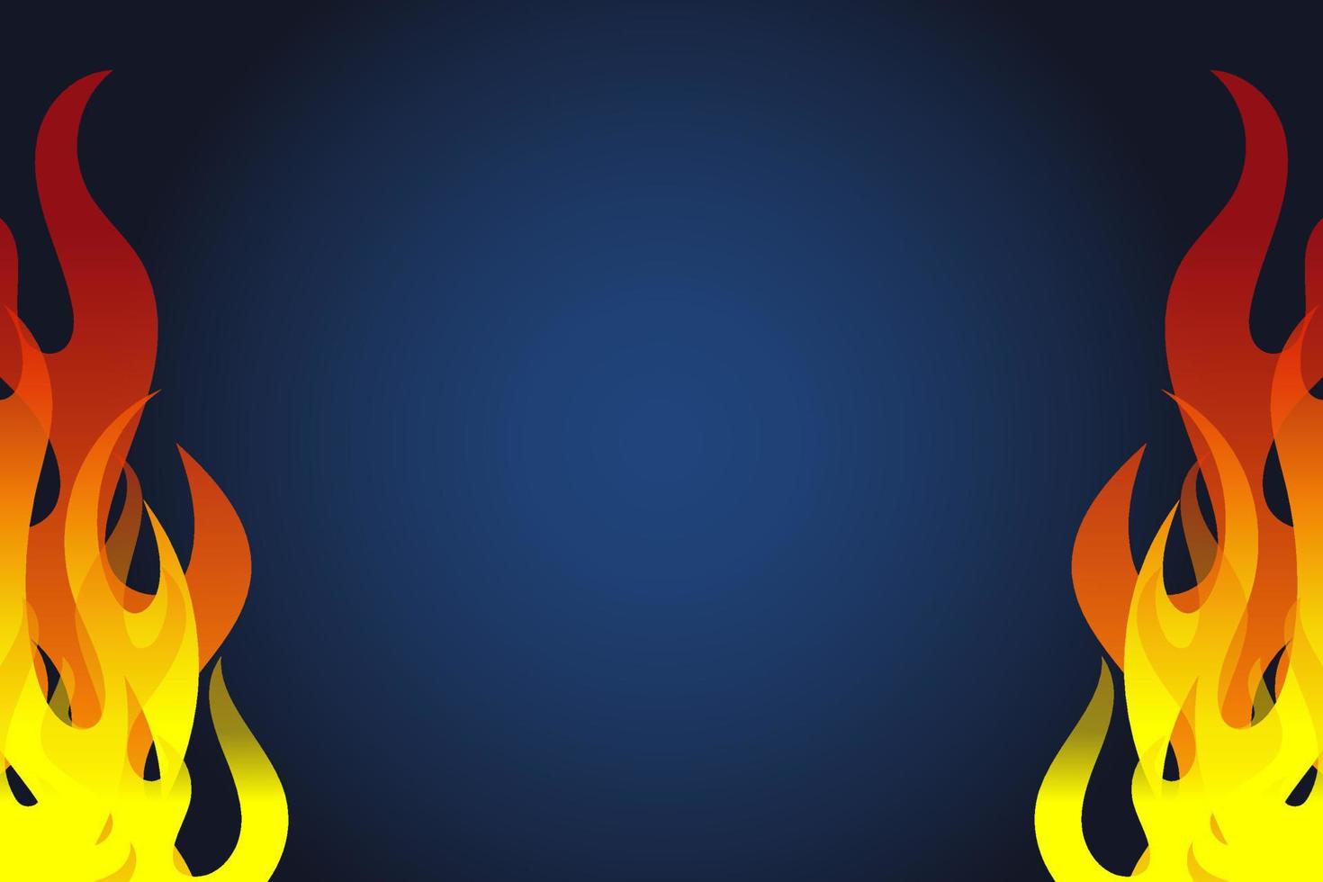 Fire background vector image illustration with fire flame illustration and copy space area. Suitable to place on content with that theme.