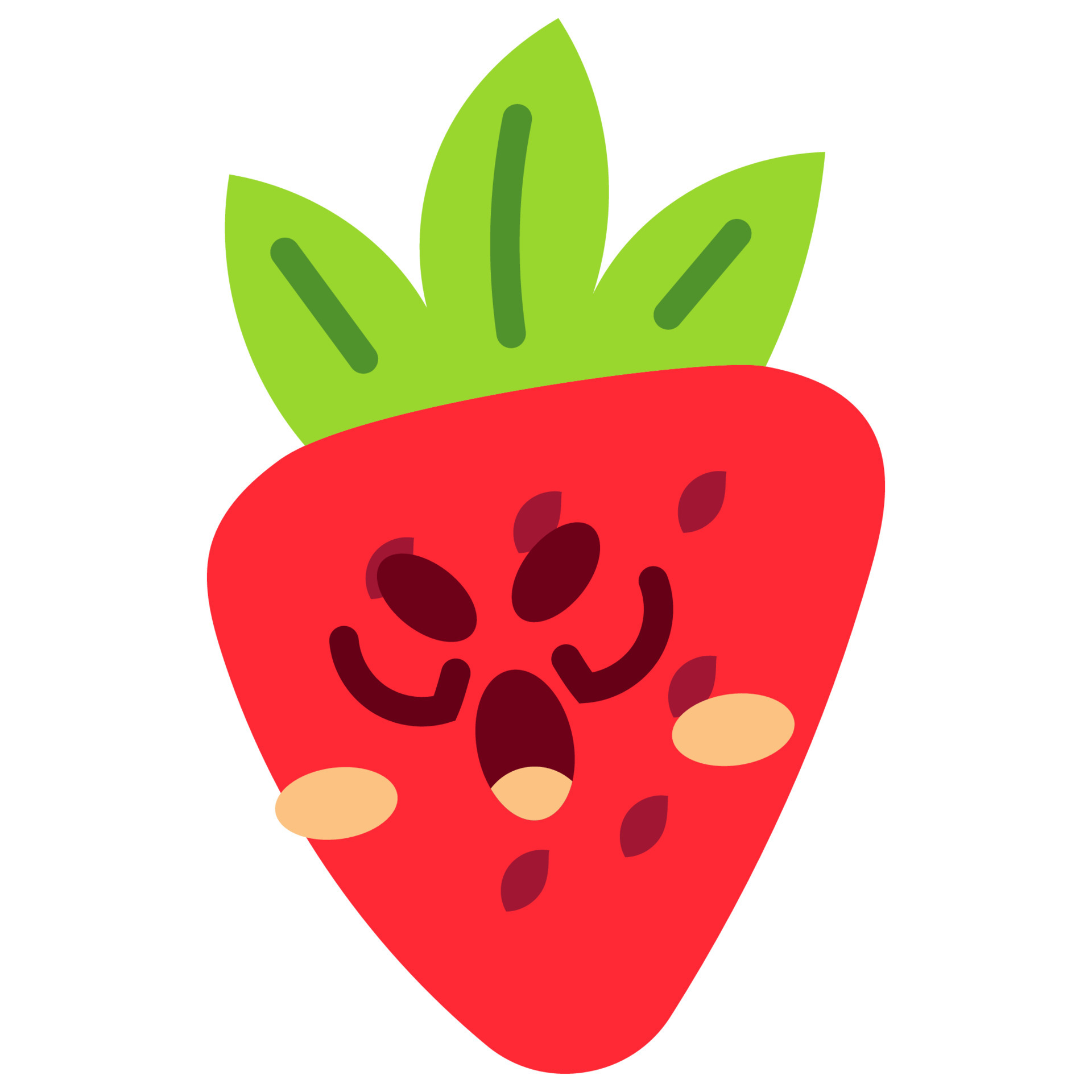 Cute Strawberry Mascot Emotion 7 4811571 Vector Art at Vecteezy