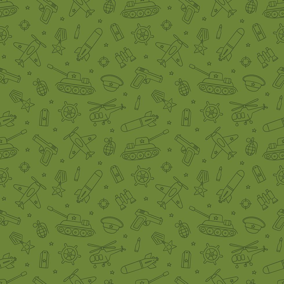 Seamless pattern for Defender of the Fatherland Day 23 february and Victory day 9 may. vector
