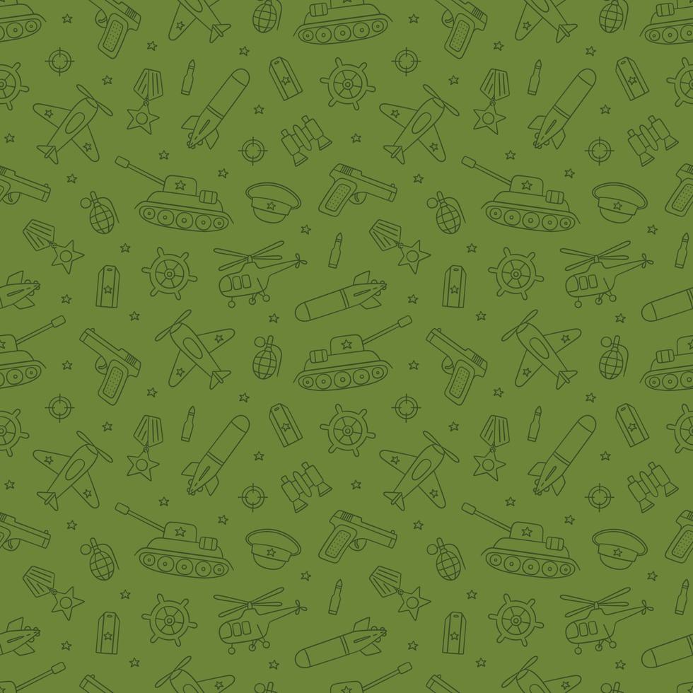 Seamless pattern for Defender of the Fatherland Day 23 february and Victory day 9 may. vector