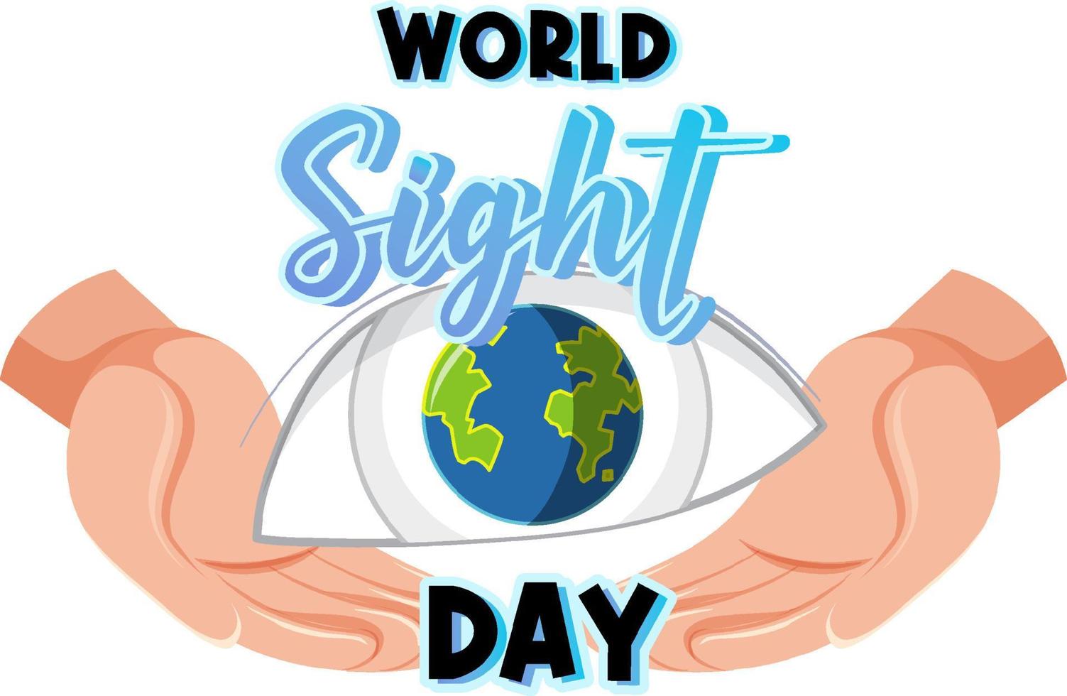 World sight day concept background vector