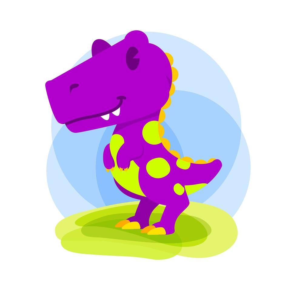 cute dinosaurs vector illustration, tyrannosaurus cute little dinosaurs