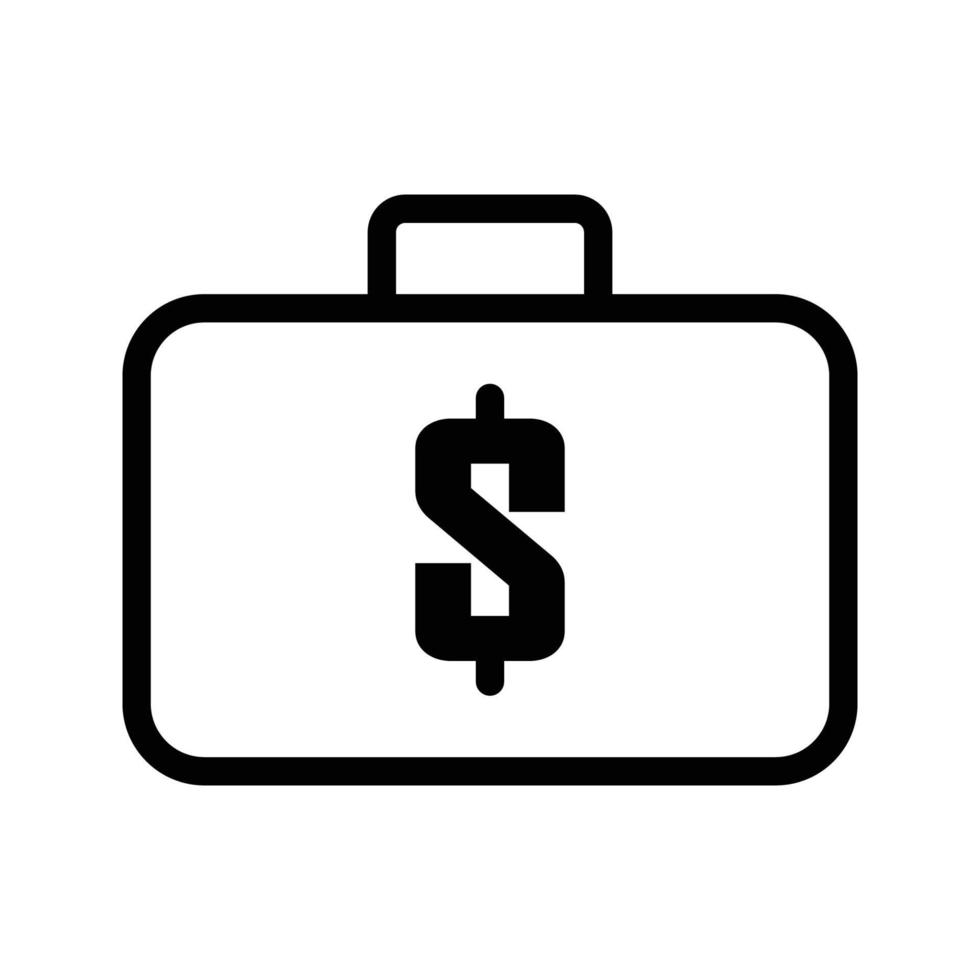 Briefcase Dollar Icon vector