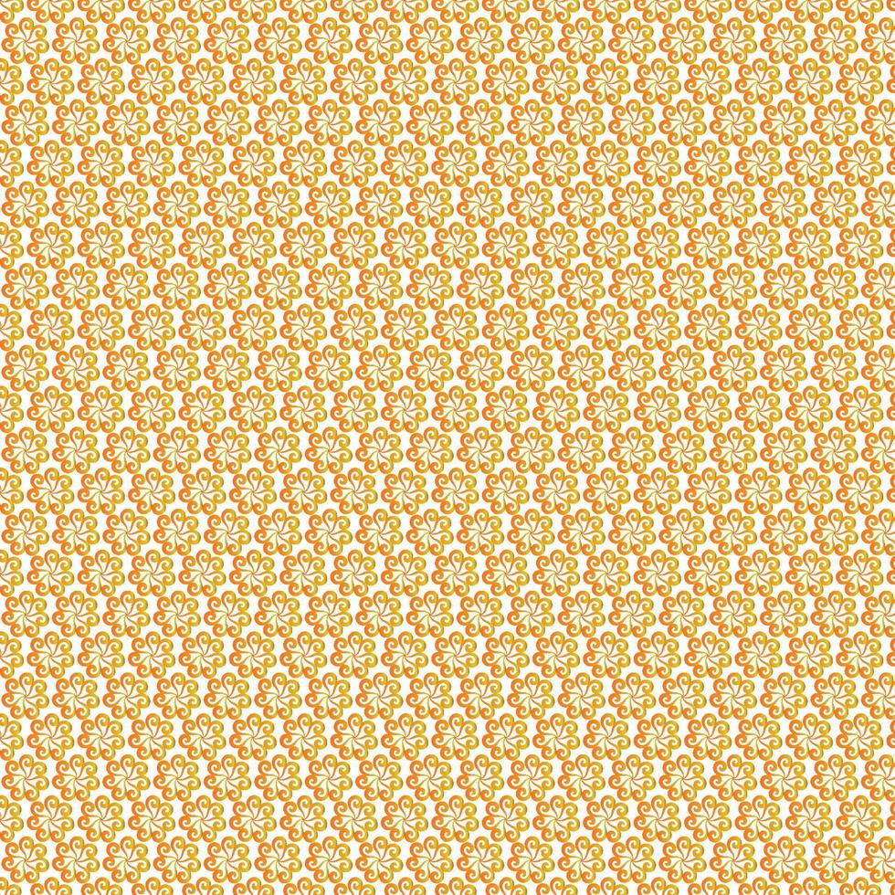 Geometric floral seamless patterns, Gold and white vector backgrounds. Simple illustrations