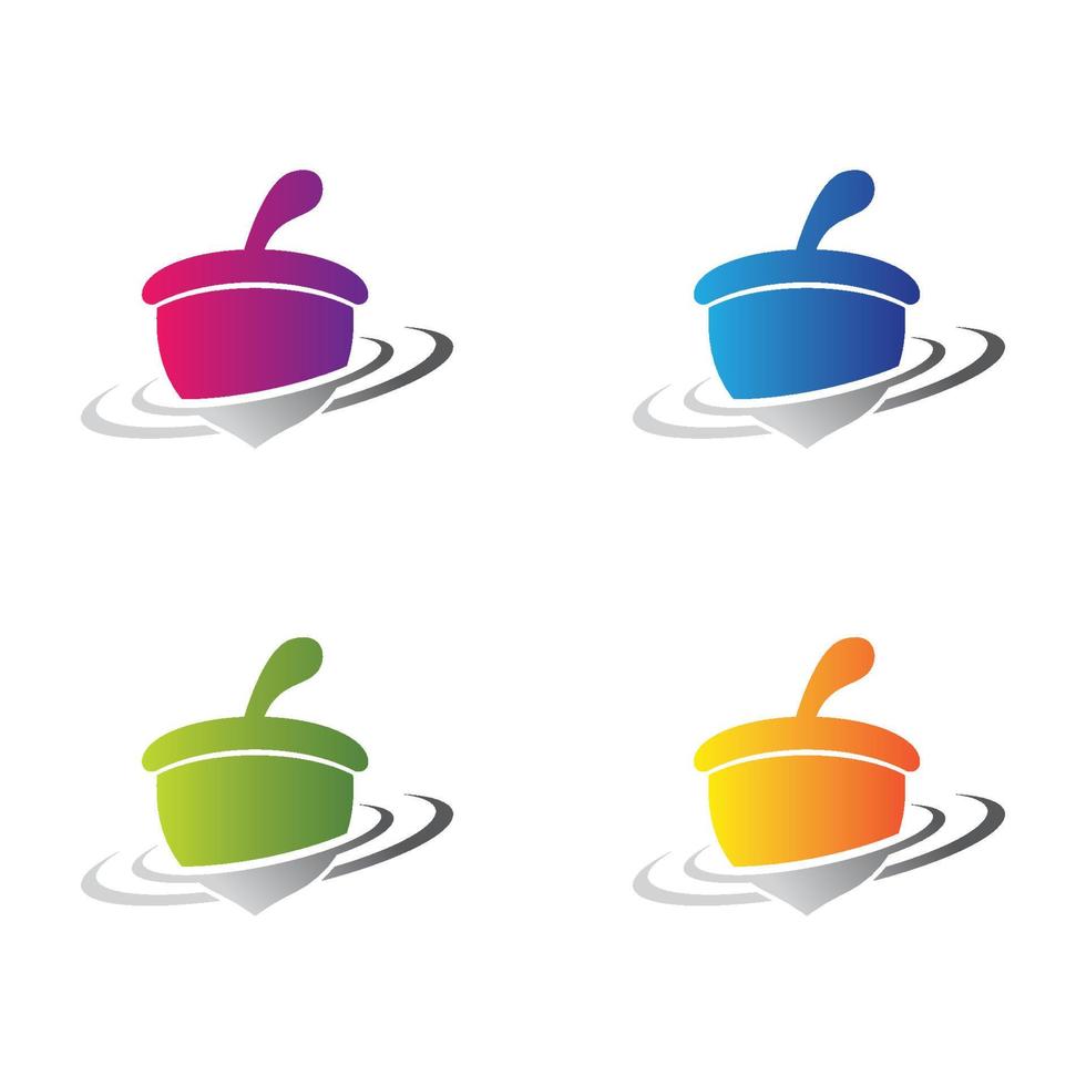 Acorn logo template vector icon set