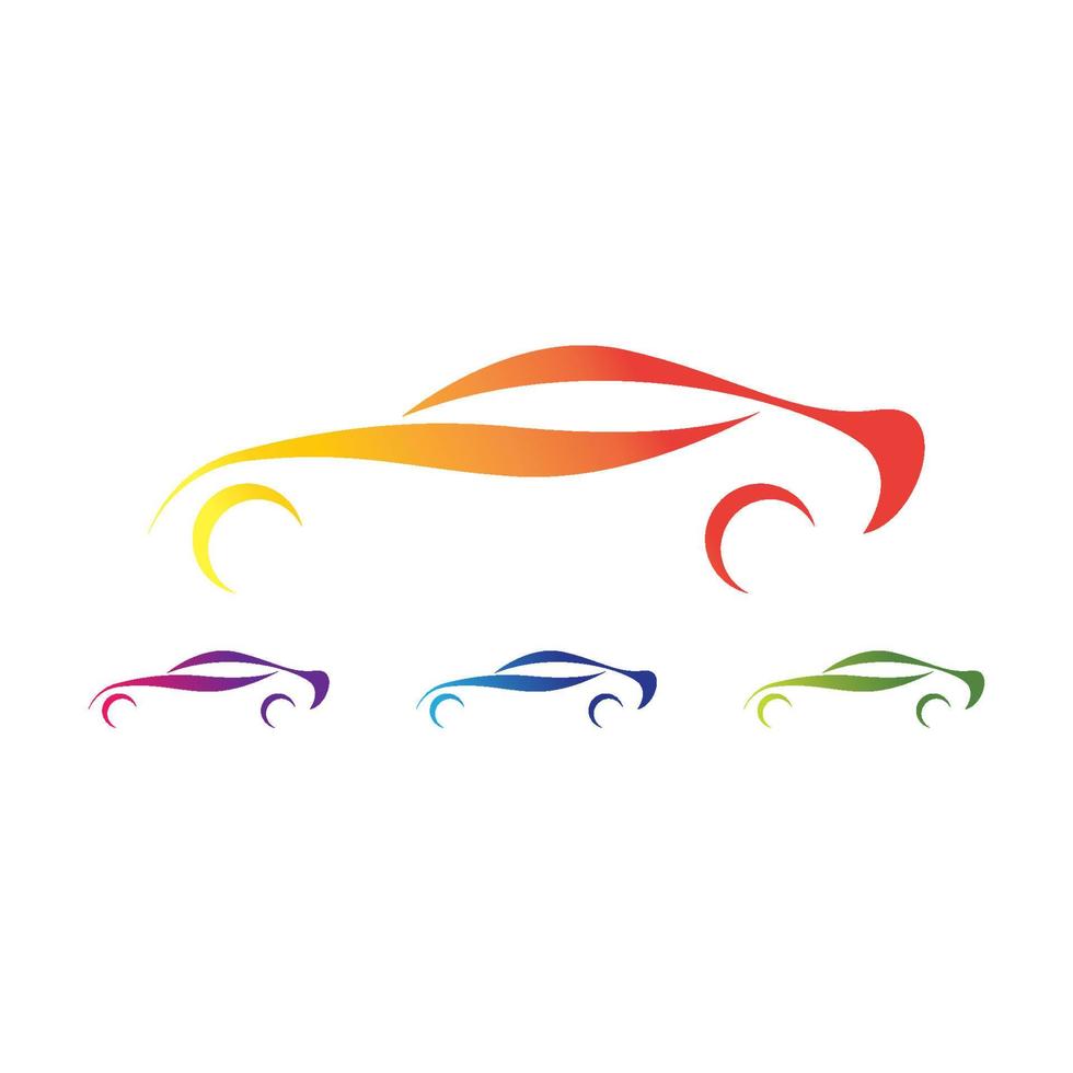 Car logo template vector icon set