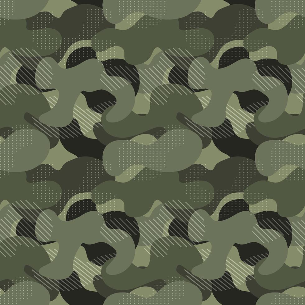 plantilla de patrón transparente de camuflaje del ejército militar vector