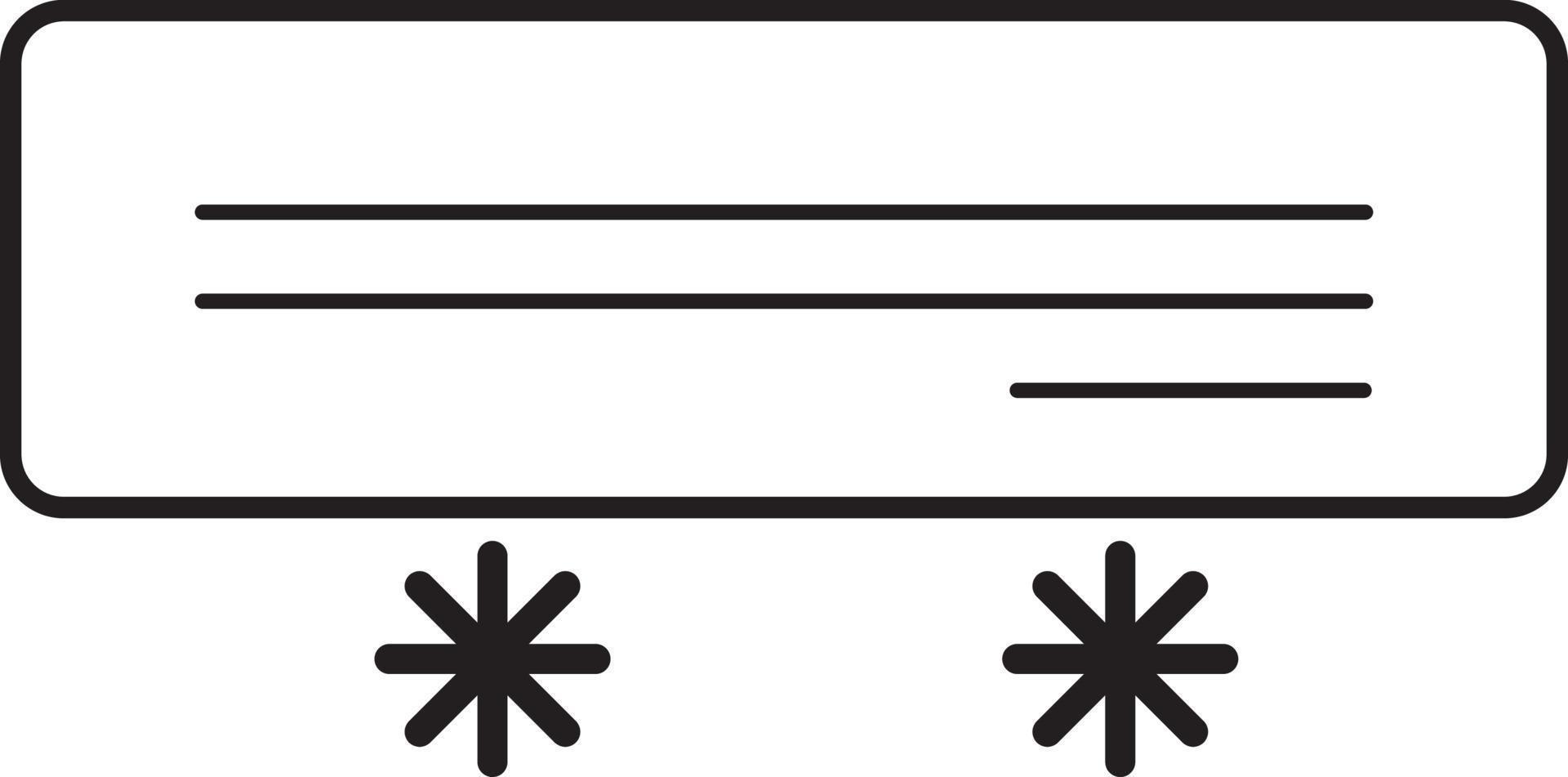 Air Conditioner vector line for web, presentation, logo, Icon Symbol.