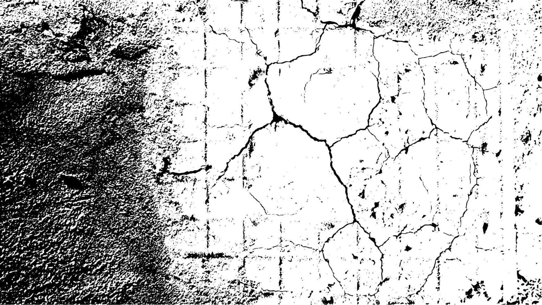 Cracked, aged background. Crack, grunge texture vector illustartion.