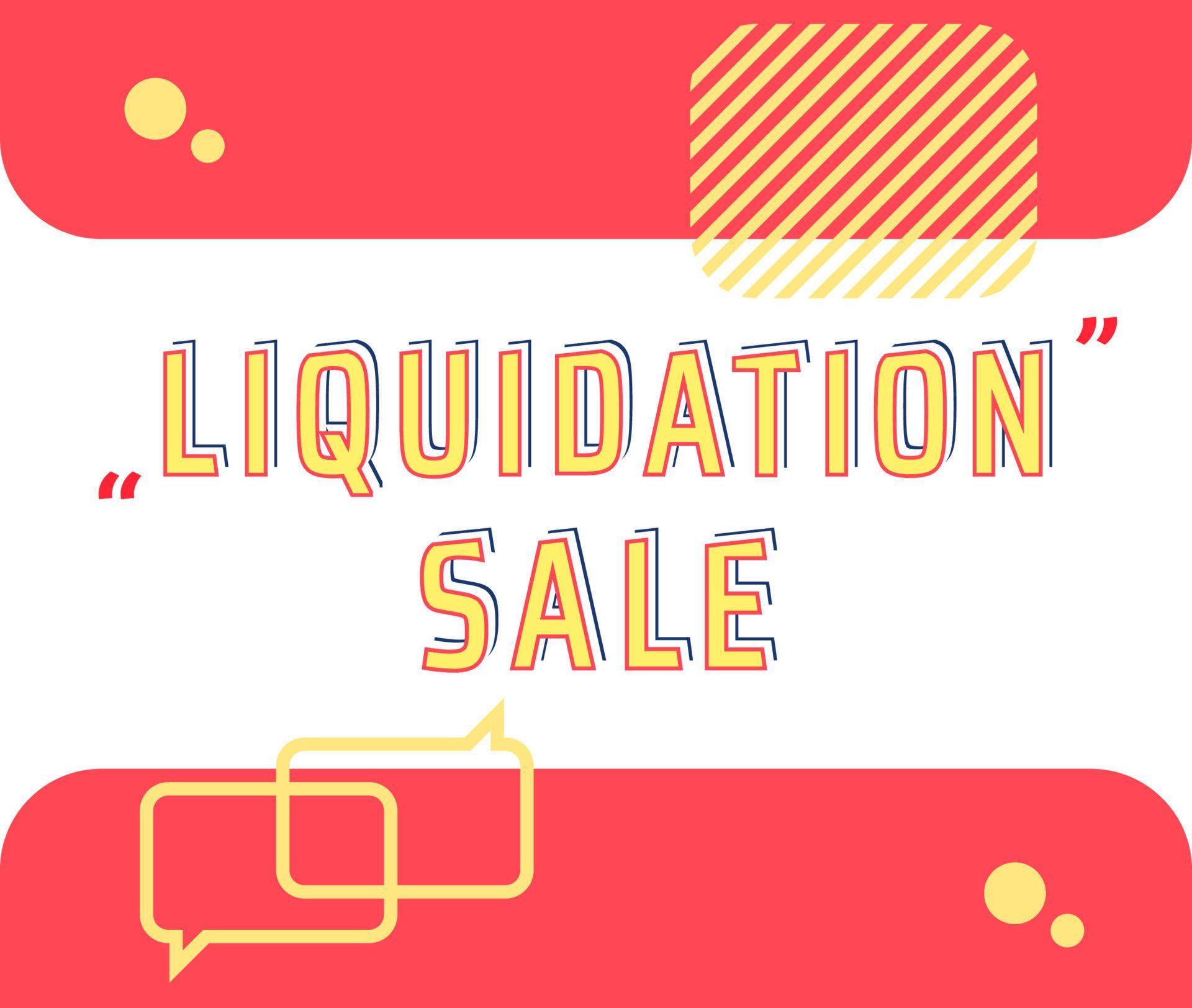 Liquidation sale promotional banner 4813324 Vector Art at Vecteezy