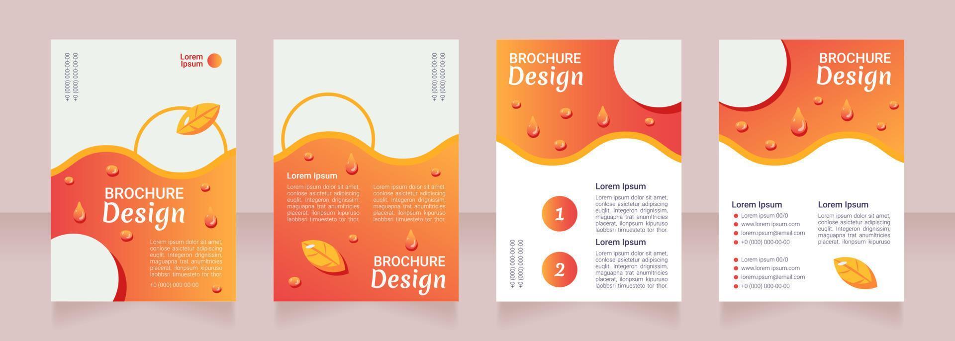 programa de dieta para bajar de peso diseño de folleto en blanco vector