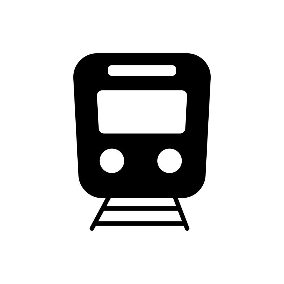 tren, vector de icono de transporte público