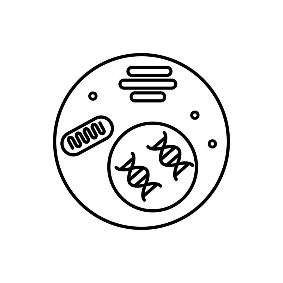 illustration of a cell. Cell icon vector