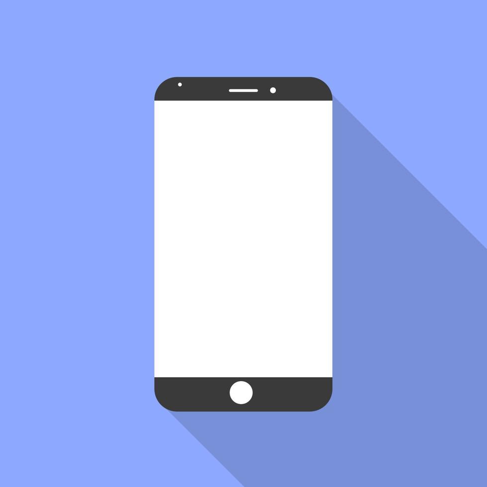 Smartphone design in flat design style. Cell phone symbol. Vector illustration