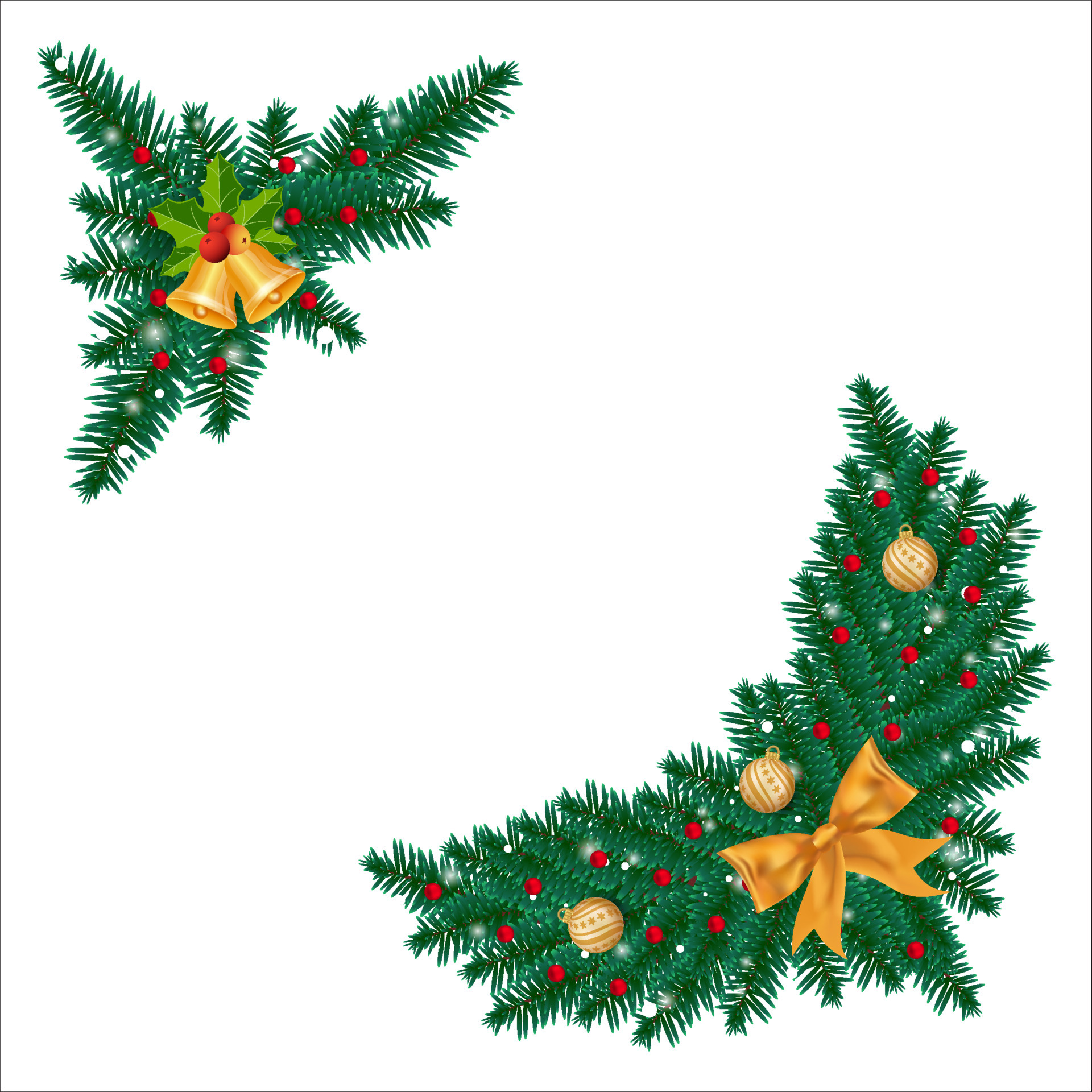 Holly Corner Vector Art, Icons, and Graphics for Free Download