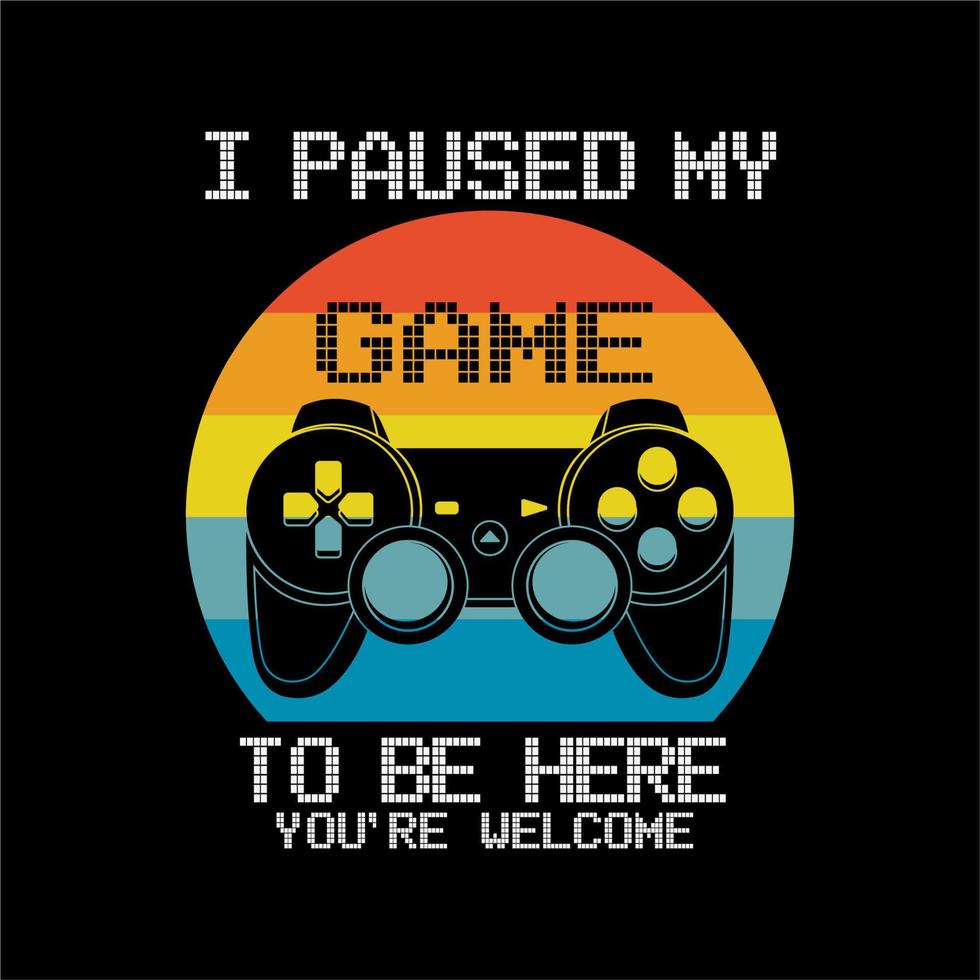 quote gamer and slogan illustration design vector
