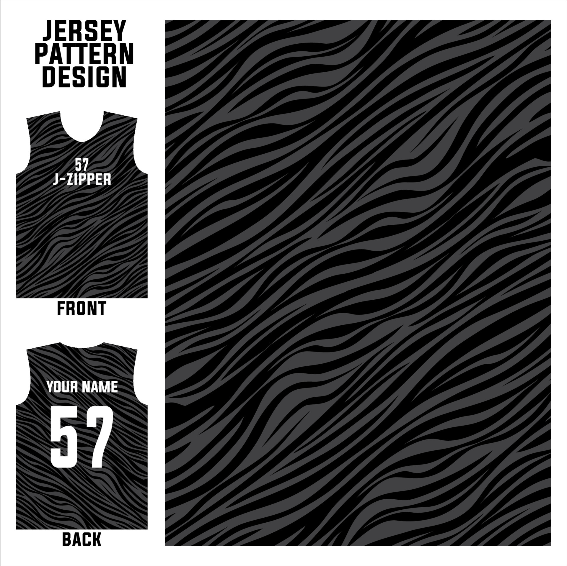 Abstract concept vector jersey pattern template for printing or